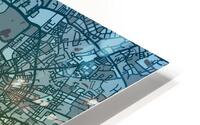 Hamburg Skyline Map HD Metal print