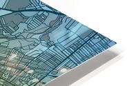 Newcastle Skyline Map HD Metal print