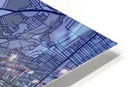 Newcastle Skyline Map HD Metal print