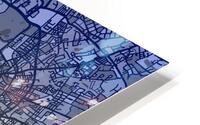 Hamburg Skyline Map HD Metal print