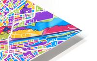 Munich Skyline Map HD Metal print