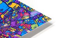 Hamburg Skyline Map HD Metal print