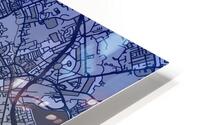 Dublin Skyline Map HD Metal print