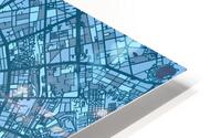 Berlin Skyline Map HD Metal print