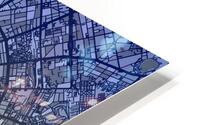 Berlin Skyline Map HD Metal print