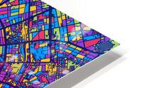 Berlin Skyline Map HD Metal print