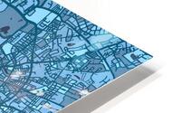 Hamburg Skyline Map HD Metal print