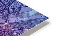 Munich Skyline Map HD Metal print