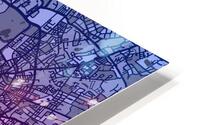 Hamburg Skyline Map HD Metal print