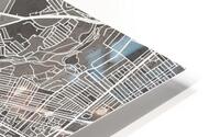 Newcastle Skyline Map HD Metal print