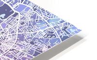 Hamburg Skyline Map HD Metal print