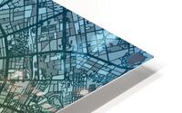 Berlin Skyline Map HD Metal print