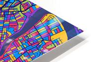 Brisbane Skyline Map HD Metal print