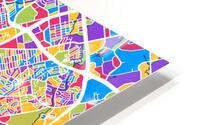 Austin Texas Skyline Map HD Metal print