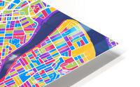 Brisbane Skyline Map HD Metal print