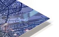 Munich Skyline Map HD Metal print