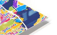 Seattle Washington Skyline Map HD Metal print