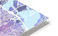 Seattle Washington Skyline Map HD Metal print