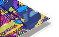 Seattle Washington Skyline Map HD Metal print