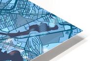 Boston Massachusetts Skyline Map HD Metal print
