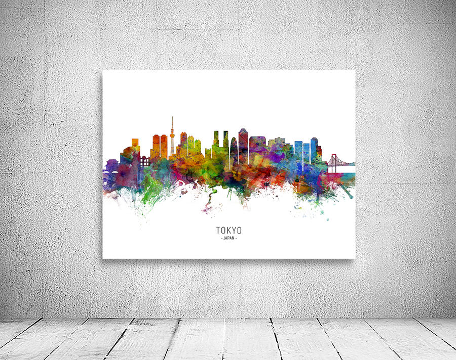 Tokyo Japan Skyline Wall Preview
