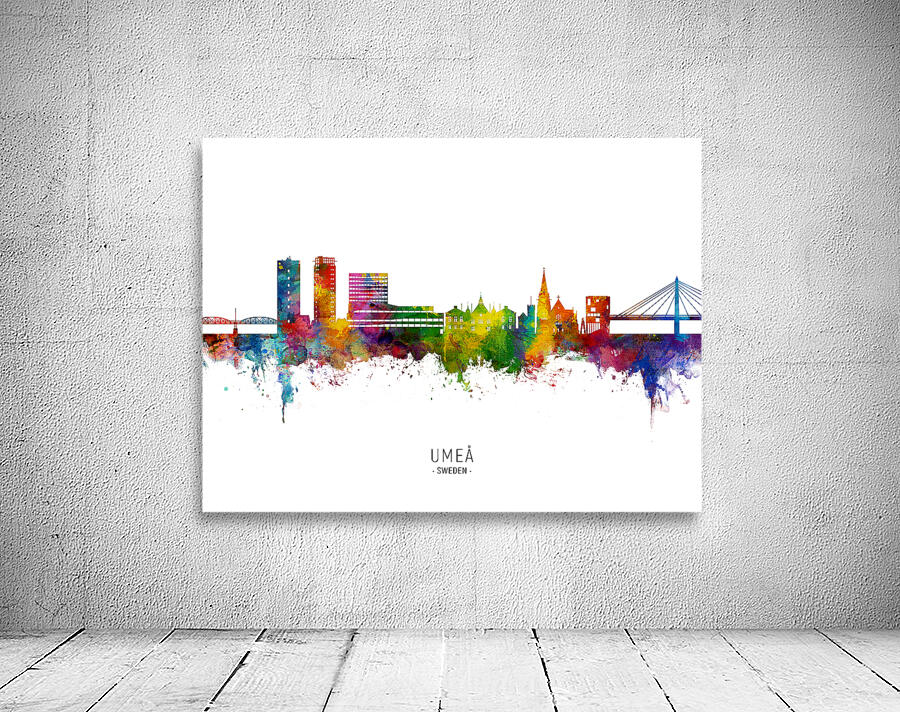 Umea Sweden Skyline Wall Preview
