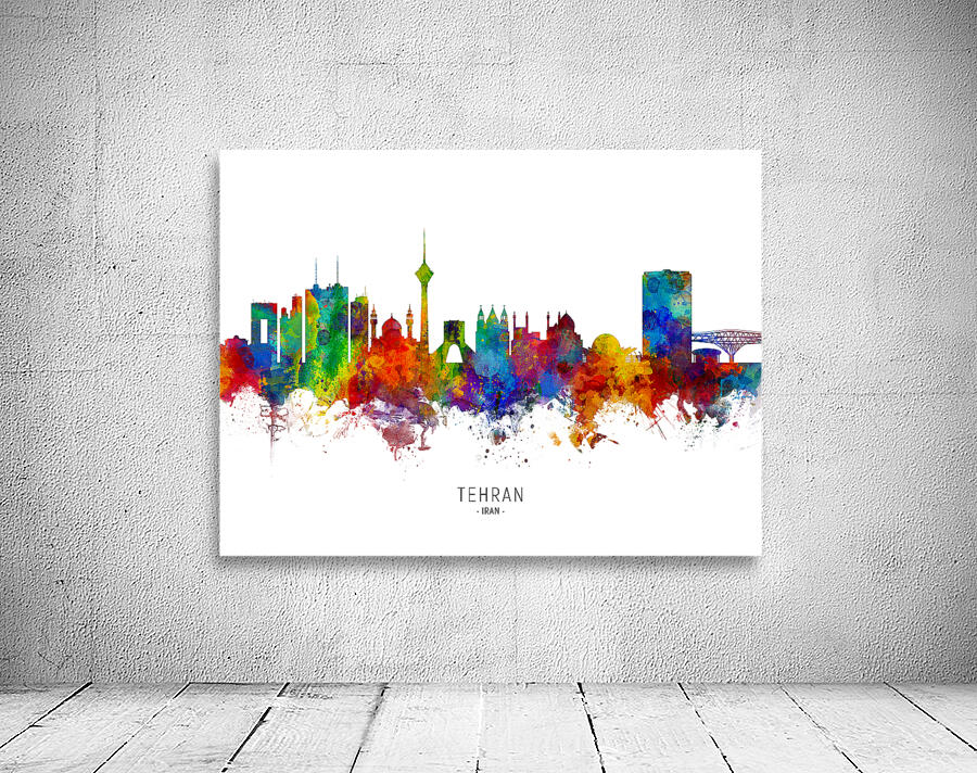 Tehran Iran Skyline Wall Preview