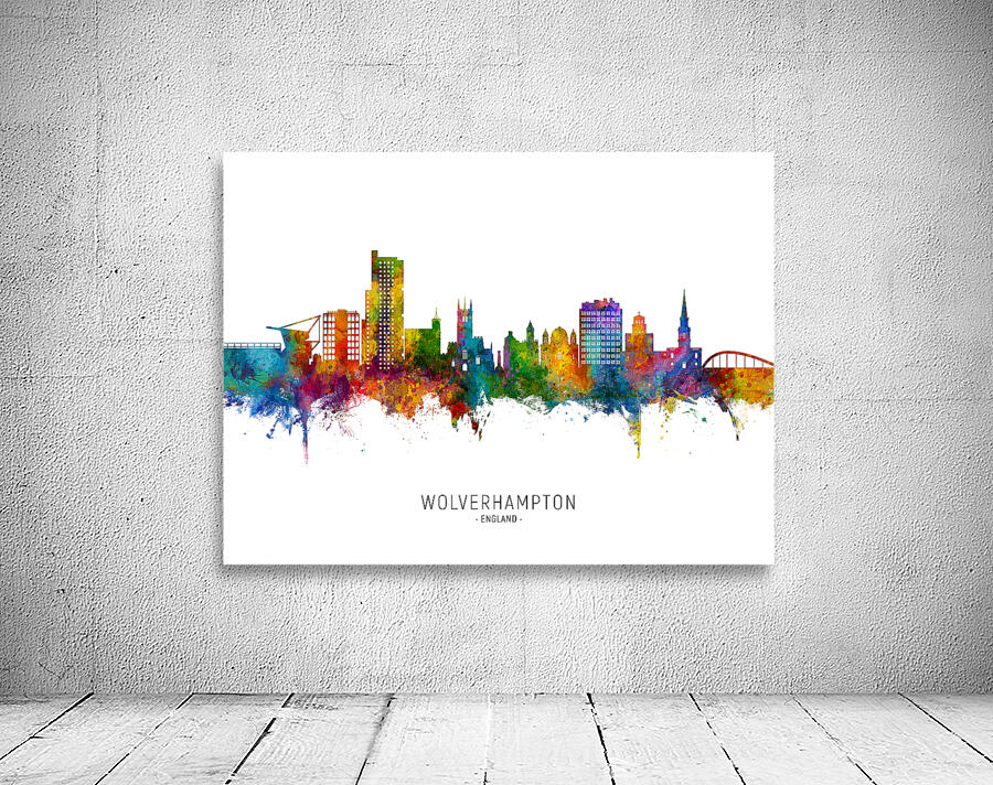 Wolverhampton England Skyline Wall Preview