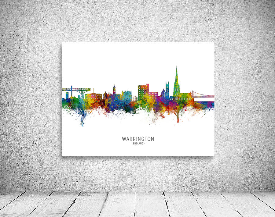 Warrington England Skyline Wall Preview
