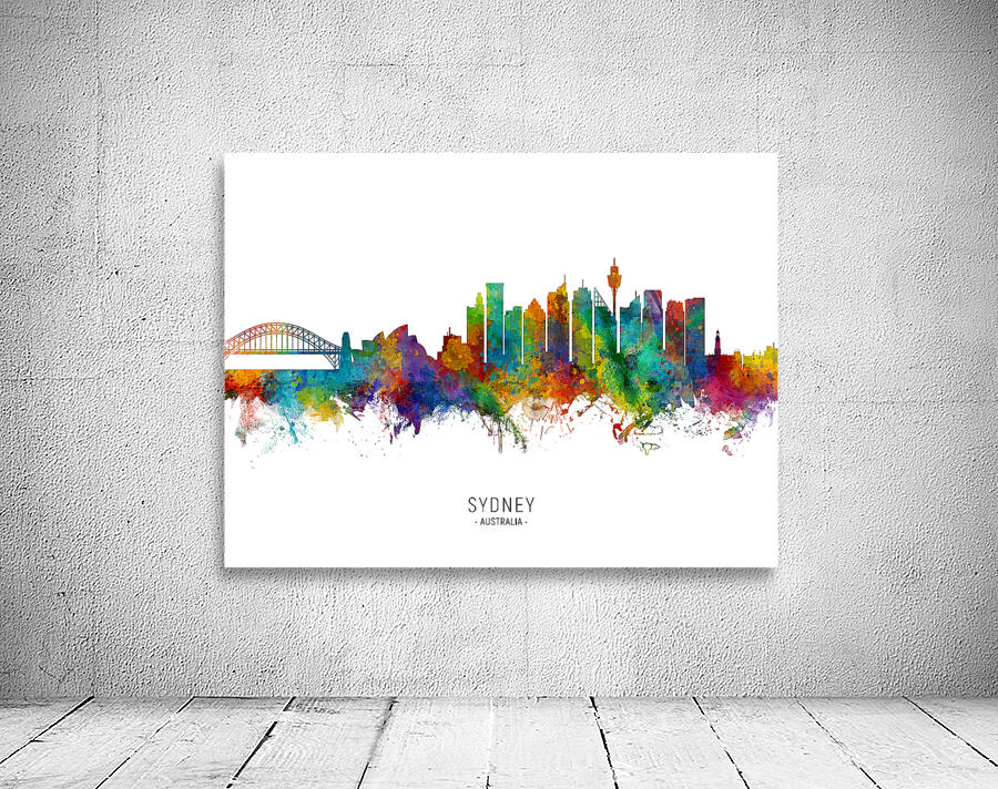 Sydney Australia Skyline Wall Preview