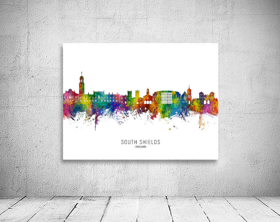 South Shields England Skyline Wall Preview