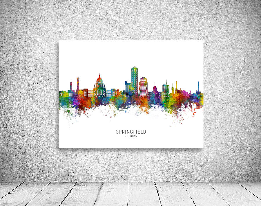 Springfield Illinois Skyline Wall Preview