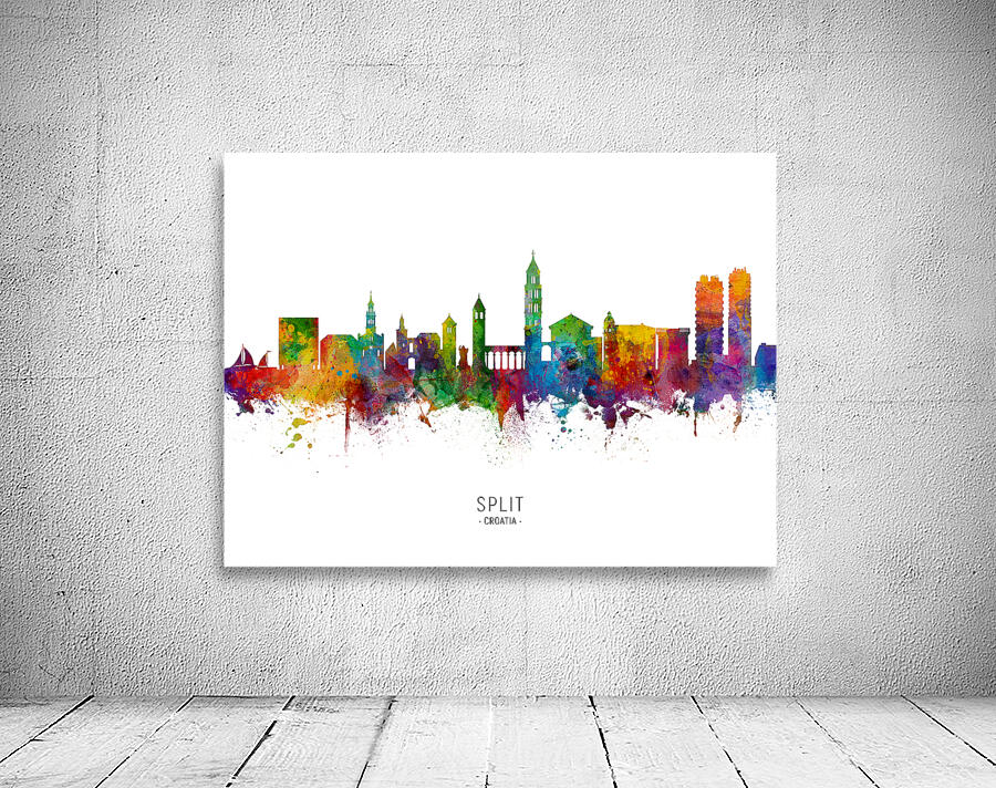 Split Croatia Skyline Wall Preview