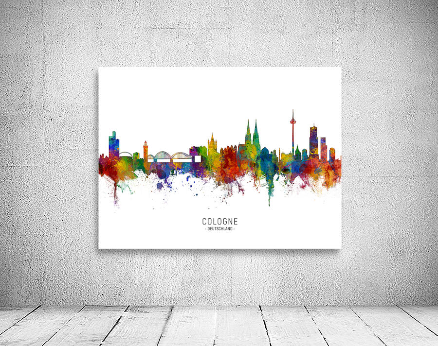 Cologne Germany Skyline Wall Preview