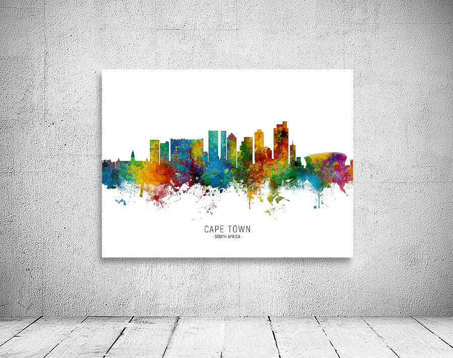 Cape Town South Africa Skyline Wall Preview