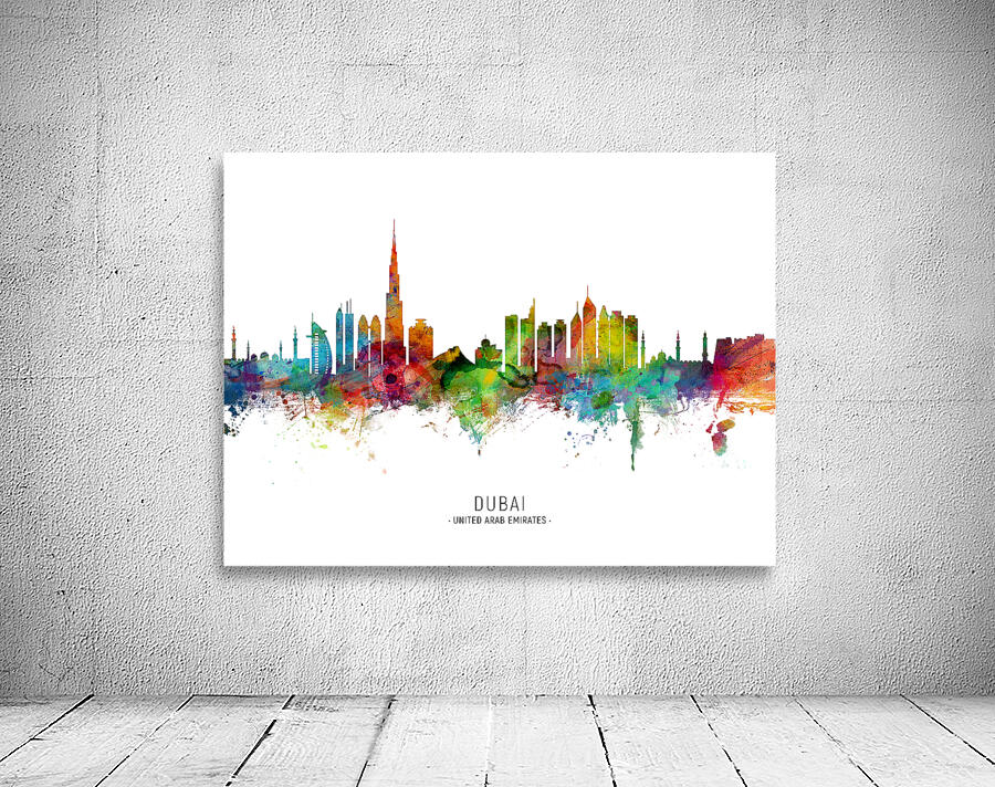 Dubai Skyline Wall Preview
