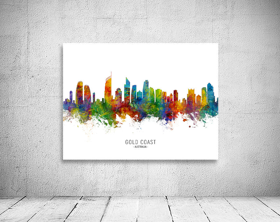 Gold Coast Australia Skyline Wall Preview