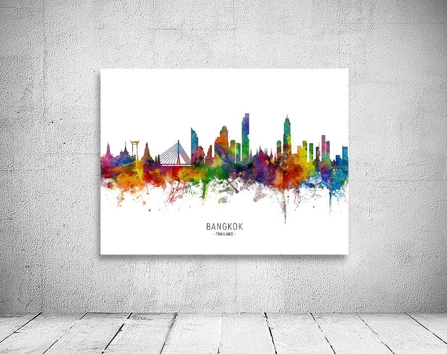 Bangkok Thailand Skyline Wall Preview