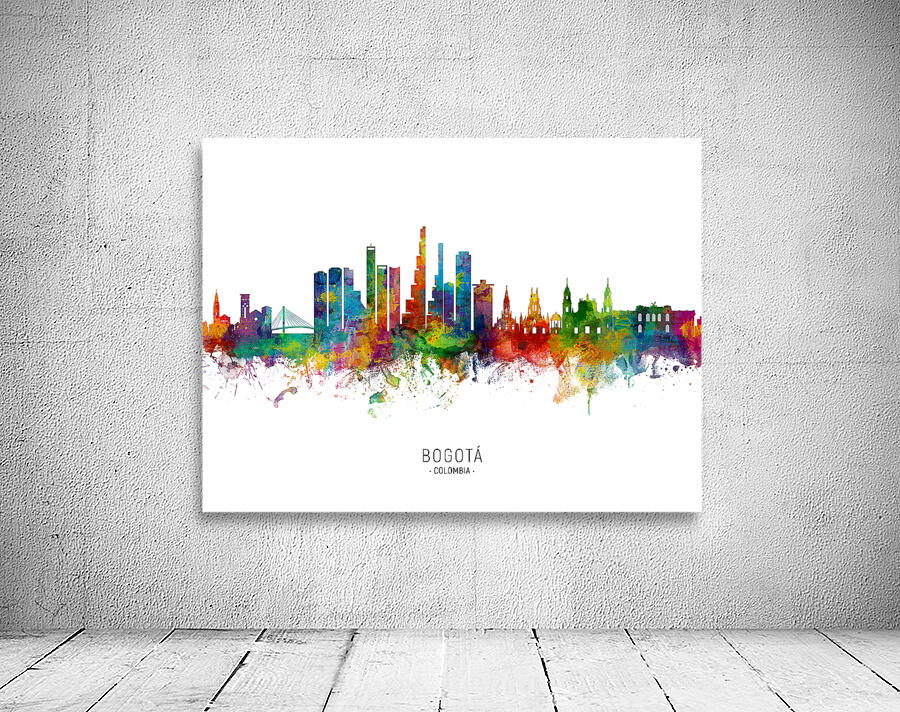 Bogota Colombia Skyline Wall Preview