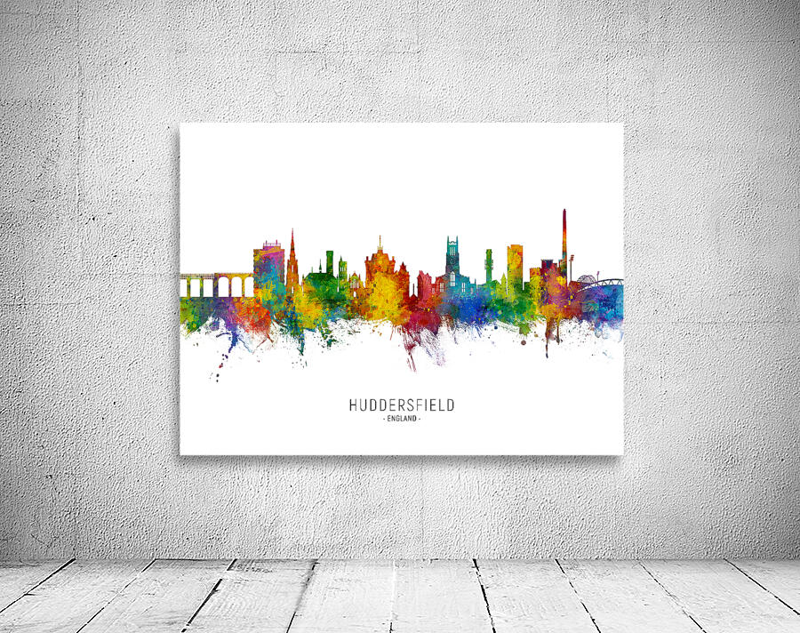 Huddersfield England Skyline Wall Preview
