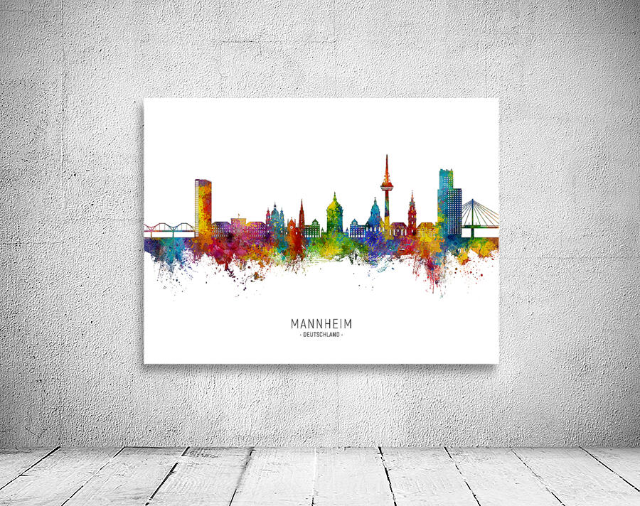 Mannheim Germany Skyline Wall Preview