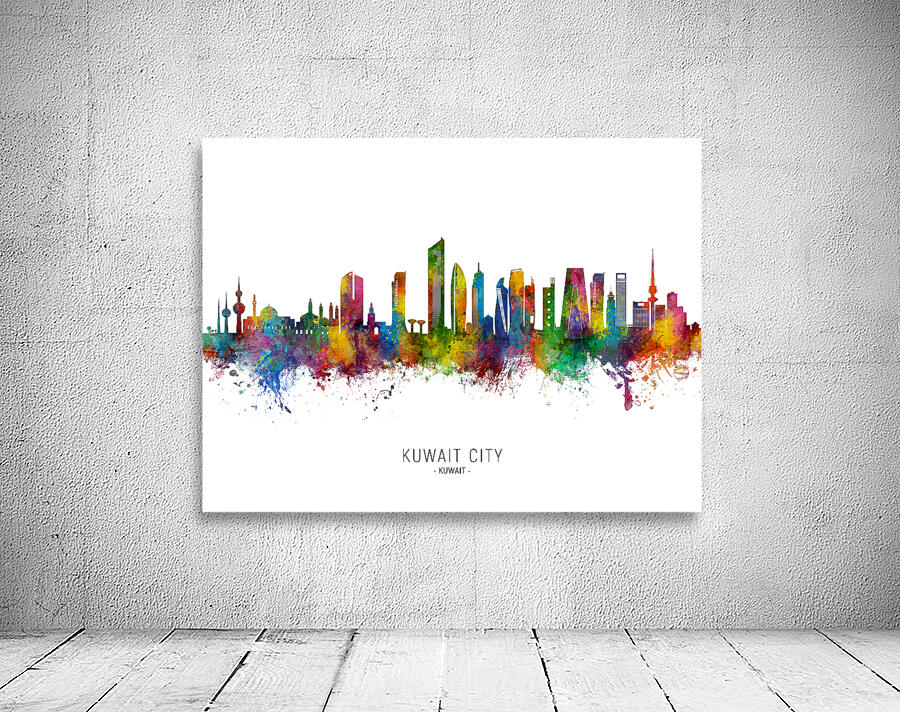 Kuwait City Skyline Wall Preview