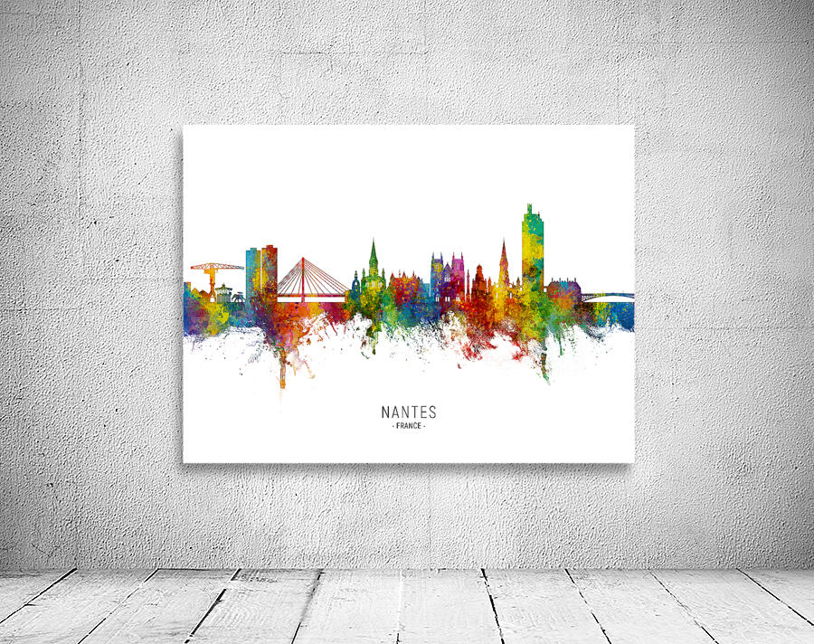 Nantes France Skyline Wall Preview