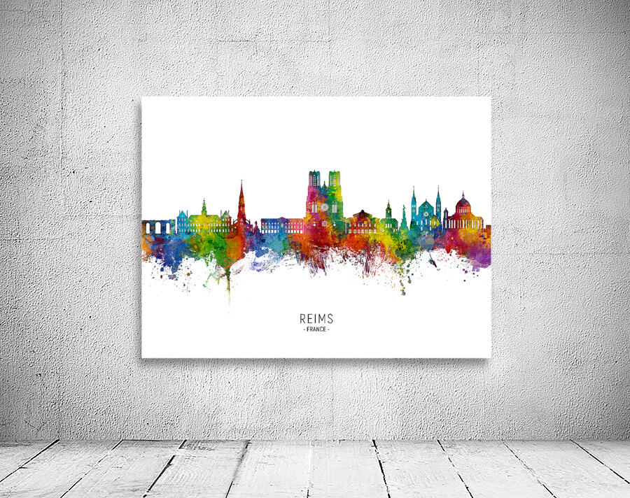 Reims France Skyline Wall Preview