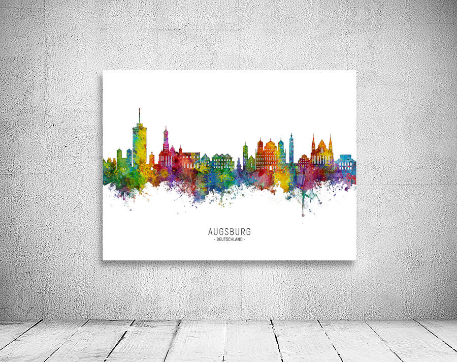 Augsburg Germany Skyline Wall Preview