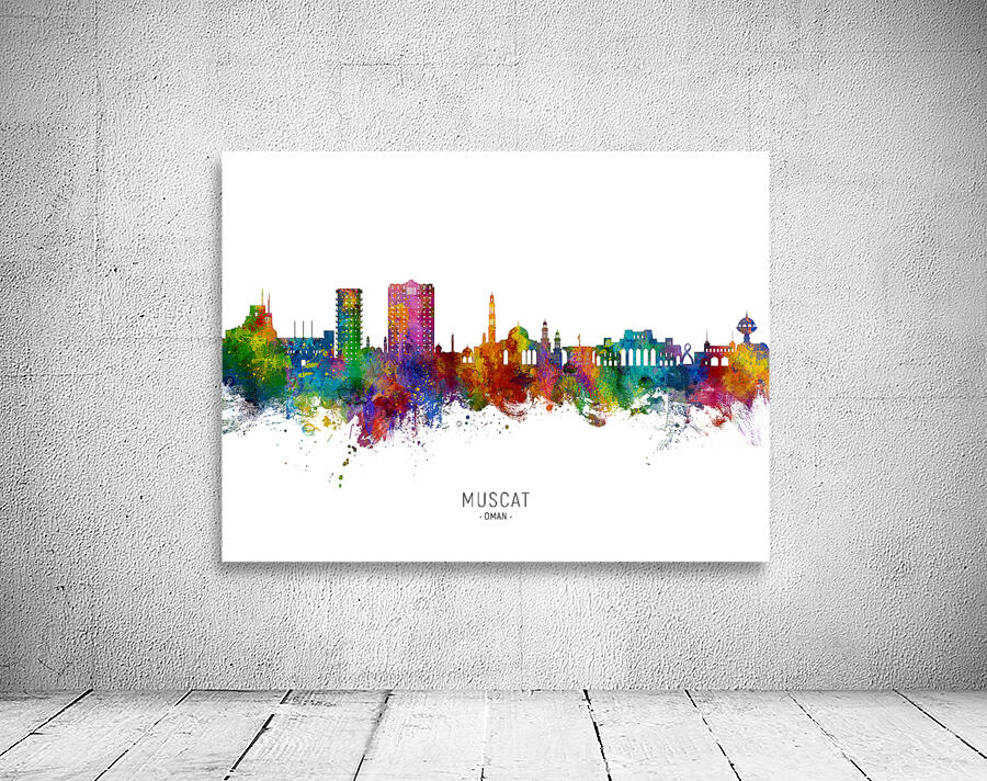 Muscat Oman Skyline Wall Preview