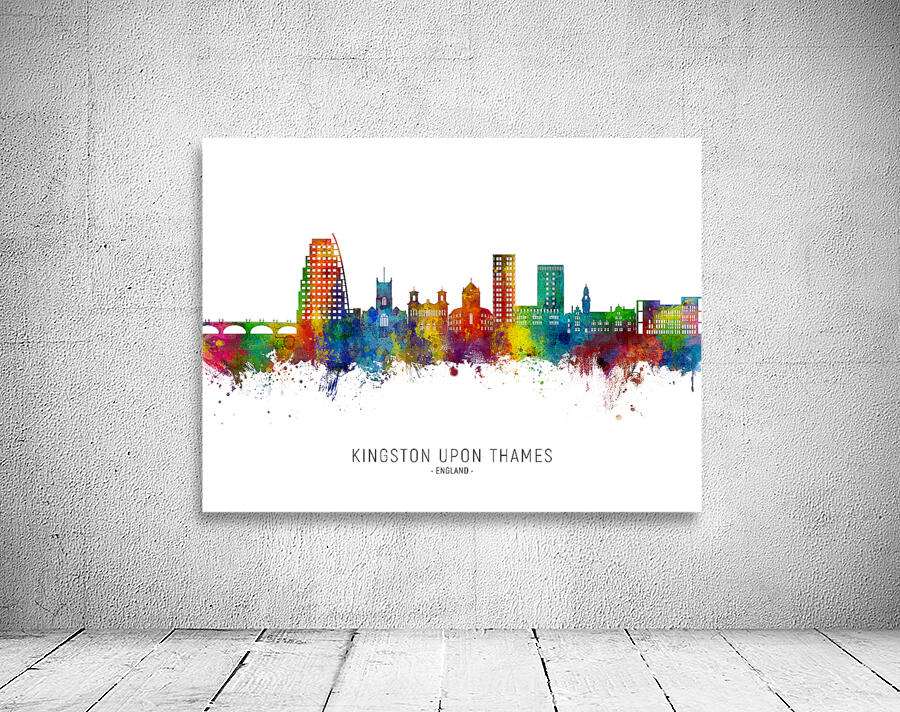 Kingston upon Thames England Skyline Wall Preview