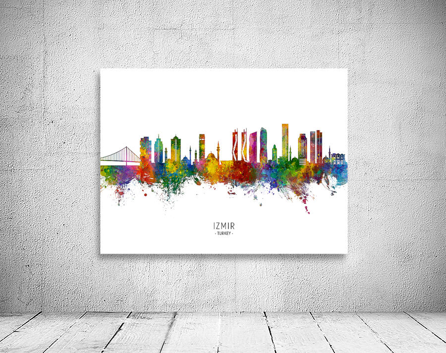 Izmir Turkey Skyline Wall Preview