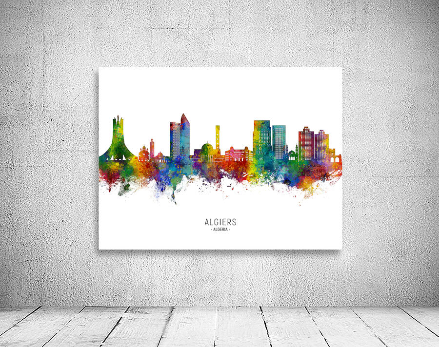 Algiers Algeria Skyline Wall Preview