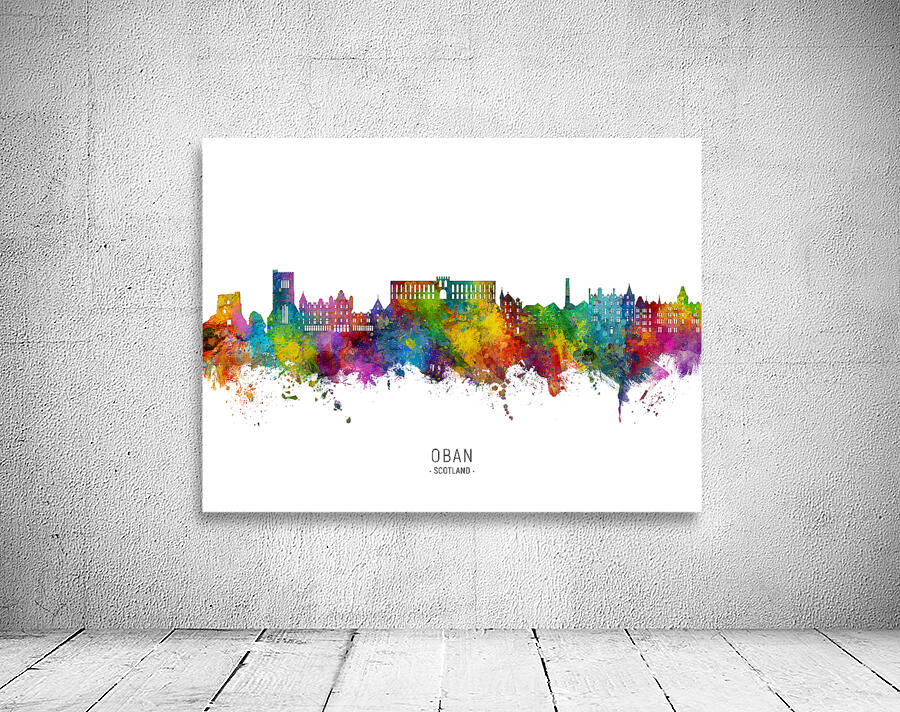 Oban Scotland Skyline Wall Preview